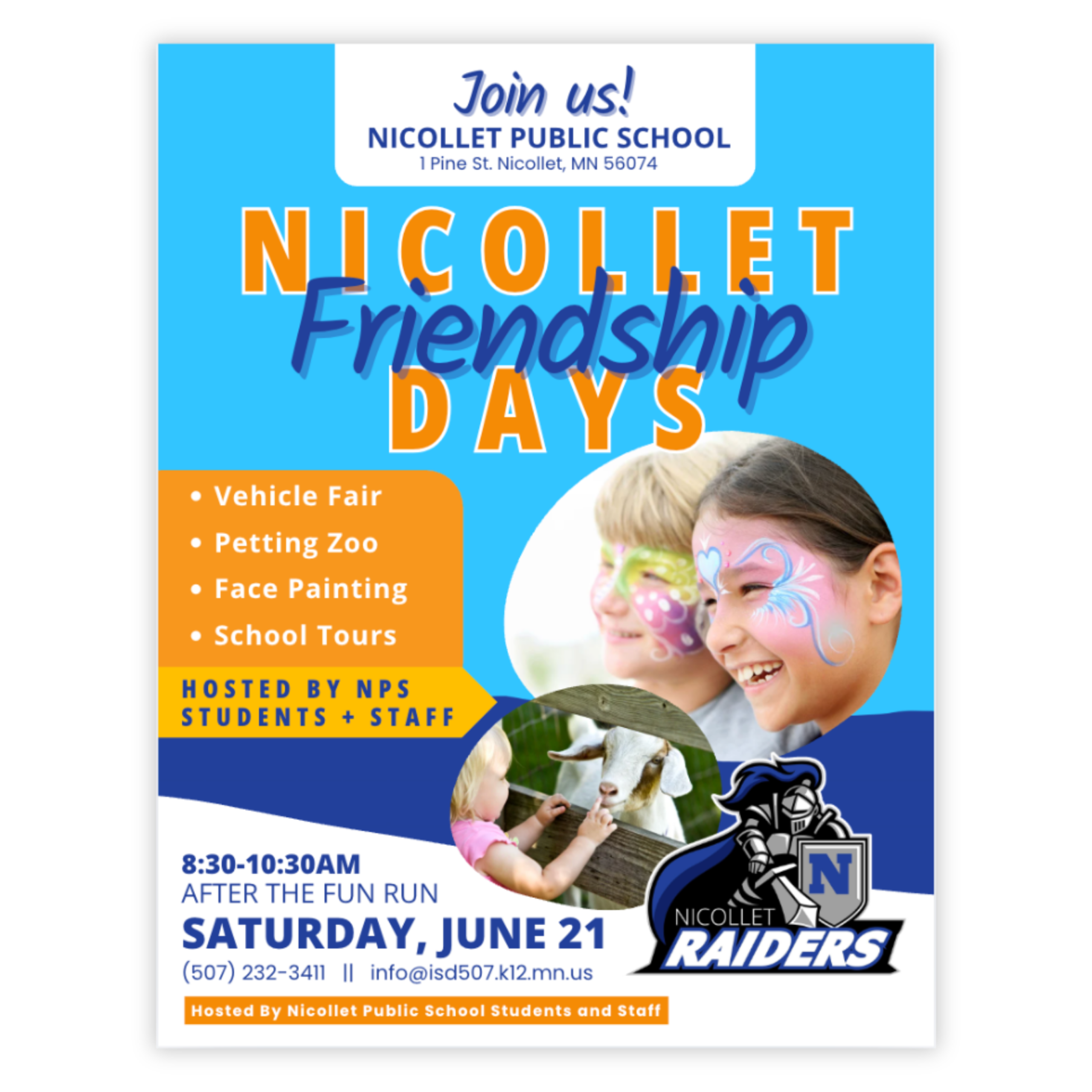 Nicollet Friendship Days Flier